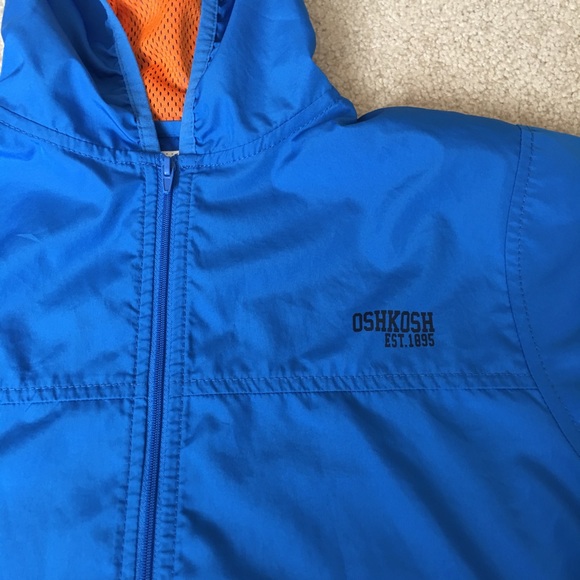 Oshkosh B'gosh Lightweight Hooded Blue Jacket - Picture 3 of 6